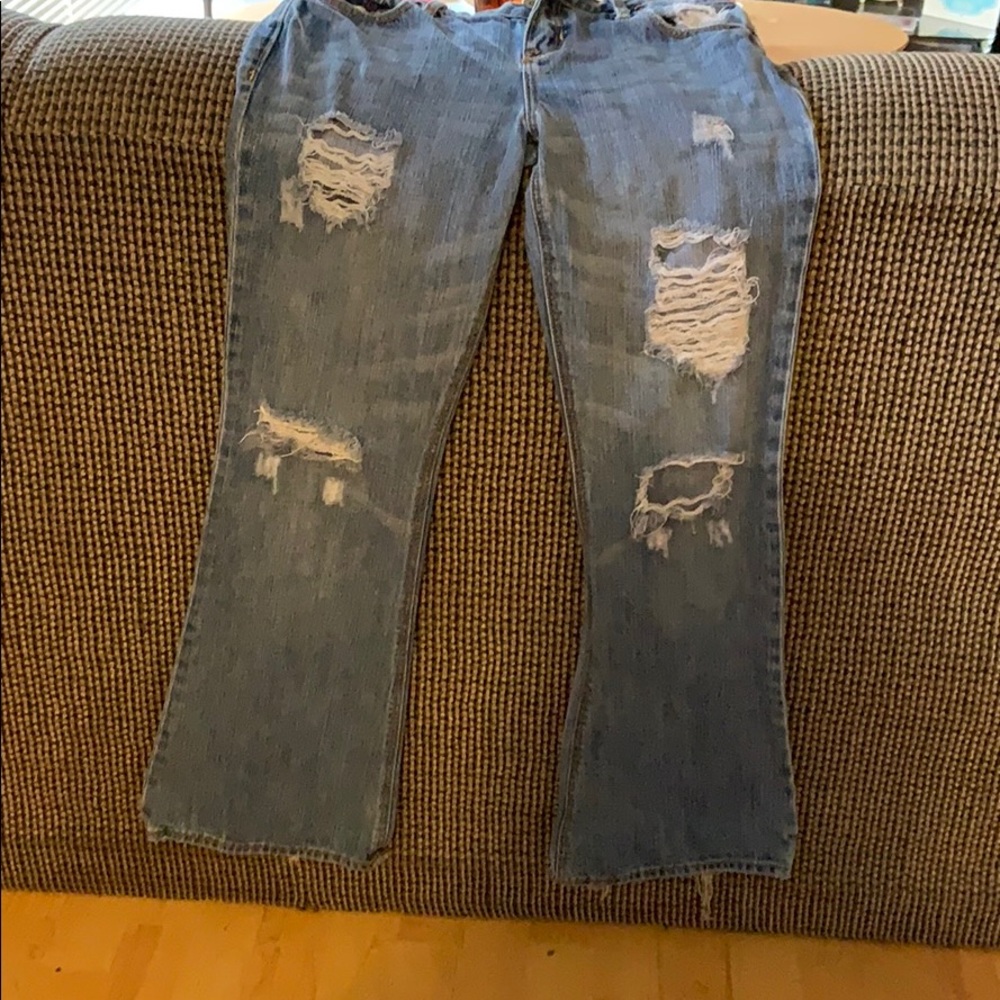 Destroyed hollister jeans